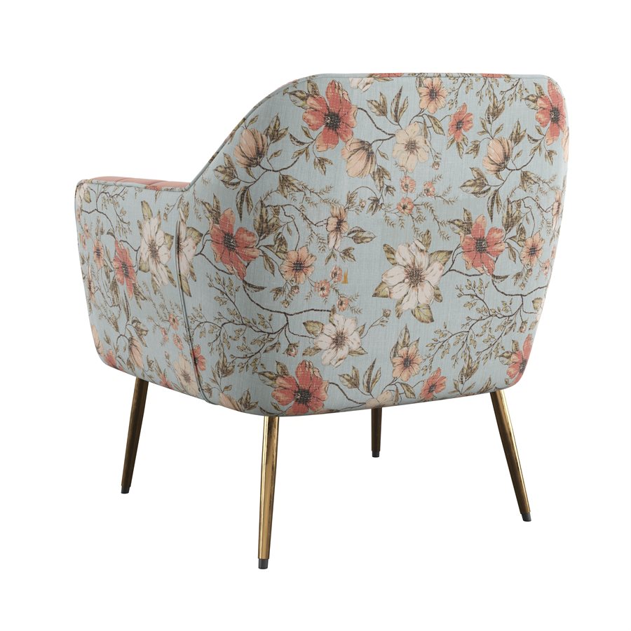 Pink floral chair discount