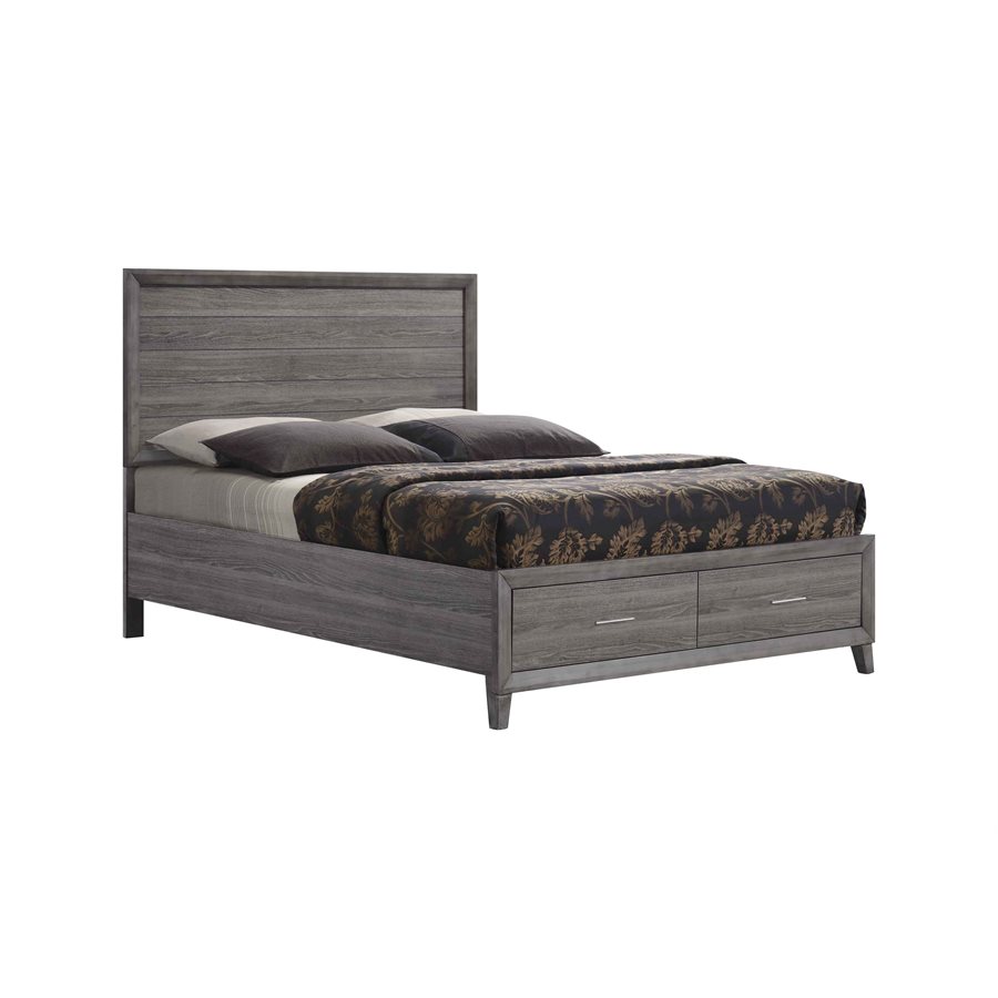 COMPLETE QUEEN STORAGE BED