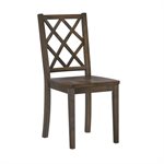 5PC SET - DINING TABLE W / 4 CHAIRS - BROWN