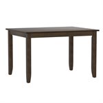 5PC SET - DINING TABLE W / 4 CHAIRS - BROWN