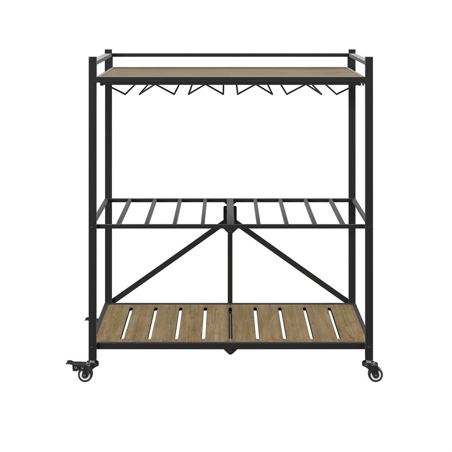 3 SHELF FOLDING BAR CART