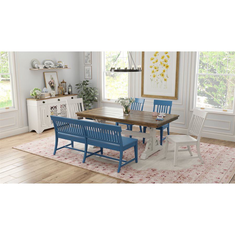 DINING BENCH BLUE