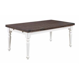 EXTENSION DINING TABLE W / 2 20" LEAVES