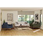 CHAIR W / WOOD BASE - NAVY