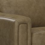 2P RECLINER - BROWN LEATHER