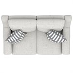 2P LOVESEAT W / 2 PILLOWS - CREAM