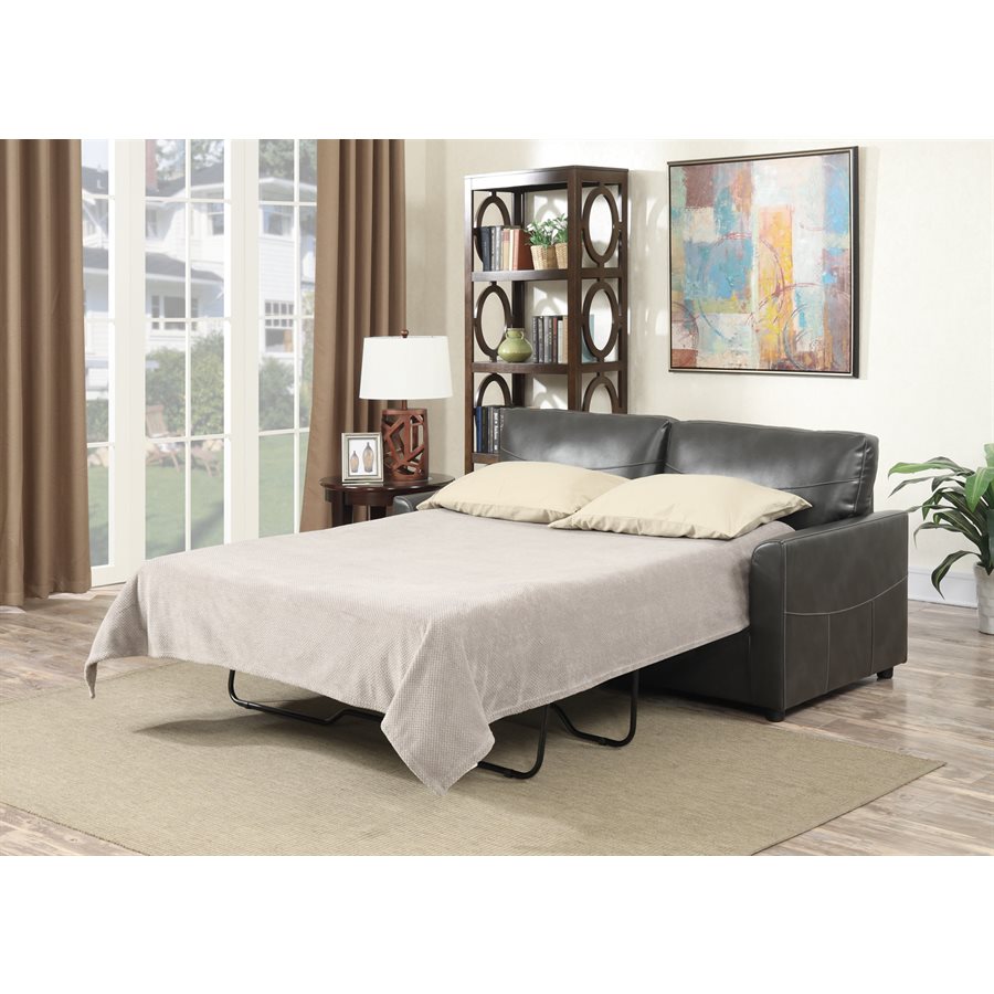 FULL SLEEPER W / GEL FOAM MATTRESSDARK GREY