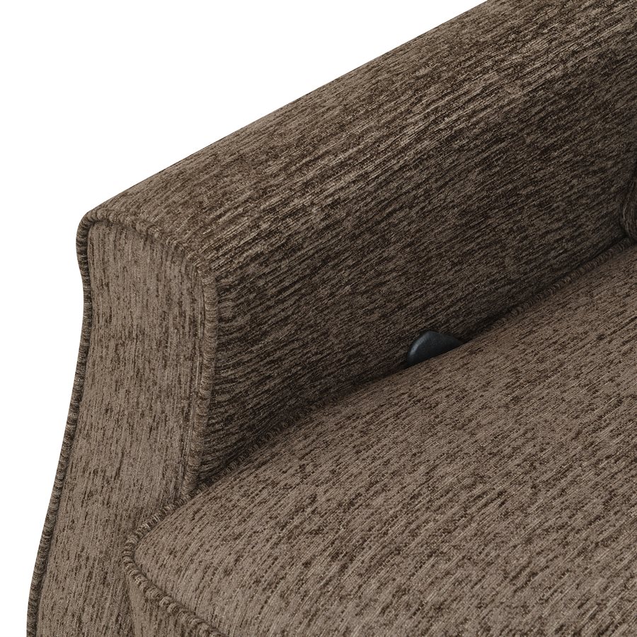 SWIVEL GLIDER RECLINER-BROWN