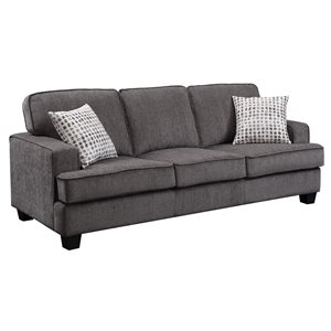 SOFA W / 2 PILLOWS-INK GREY