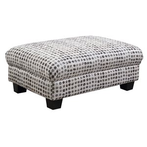 OTTOMAN- GREY MULTI