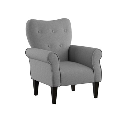 ACCENT CHAIR-GREY