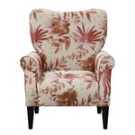 ACCENT CHAIR-RED MULTI