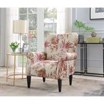 ACCENT CHAIR-RED MULTI