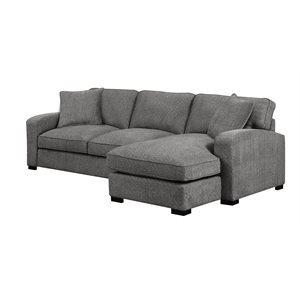 REPOSE-2PC CHOFA-LSF LOVESEAT-RSF CHAISE-DARK GREY