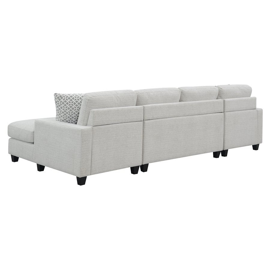 ARMLESS LOVESEATGREY