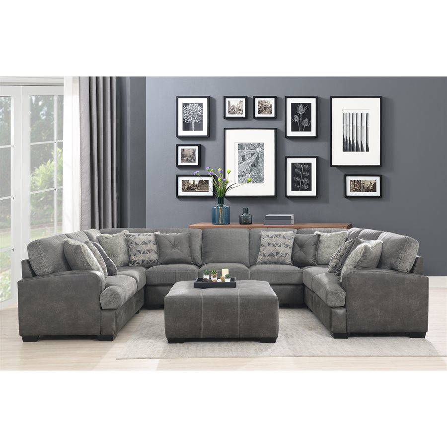 ARMLESS LOVESEATGREY