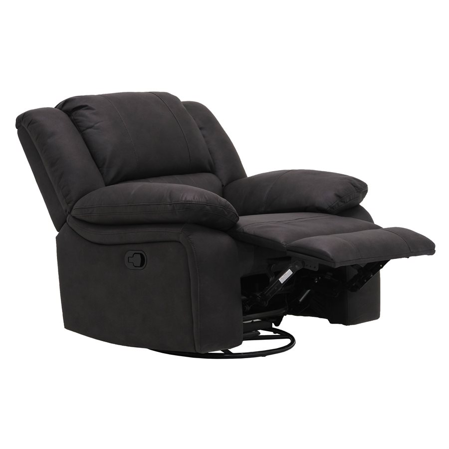 SWIVEL GLIDER RECLINERBLACK