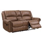 MOTION CONSOLE LOVESEAT-LIGHT BROWN