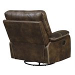 SWIVEL GLIDER RECLINER-BROWN