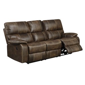 POWER SOFA W / USB POWER OUTLET-BROWN