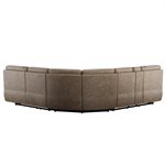 AURORA-3PC 3-POWER RECLINING SECTIONAL-BROWN