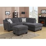 RSF CHAISE W / 2 PILLOWS-GREY